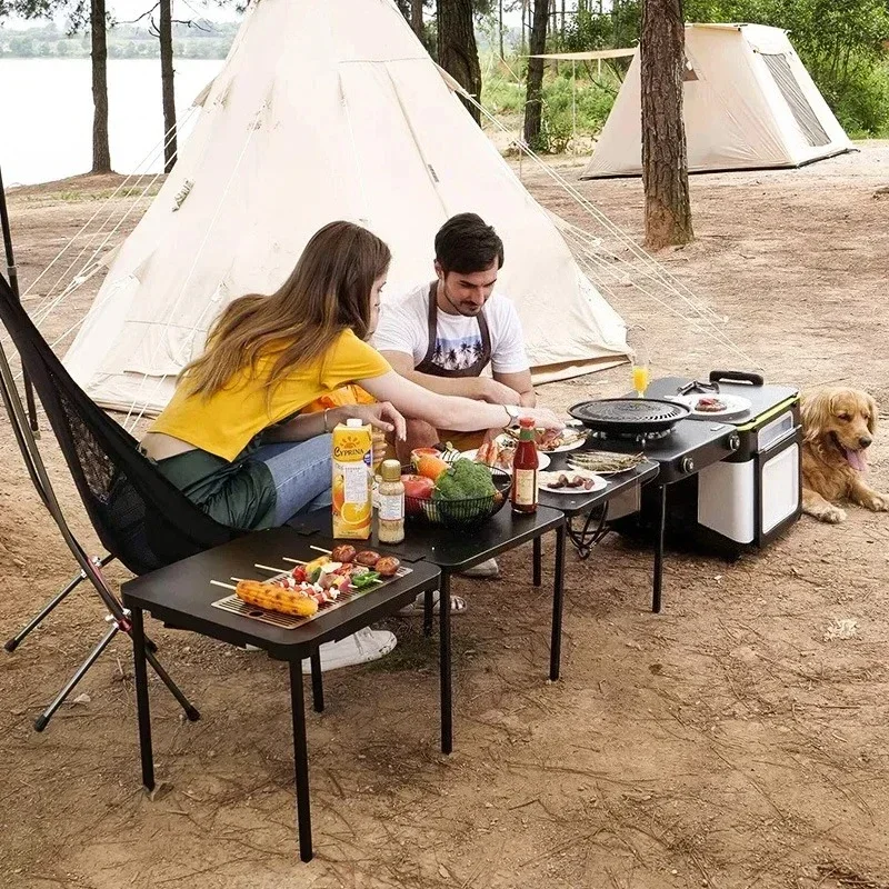 Outdoor Cooking Station Multifunctional Stove Portable Folding Tables Storage Organizer Picnic BBQ Beach Travel Camping Kitchen
Outdoor Cooking Station Multifunctional Stove Portable Folding Tables Storage Organizer Picnic BBQ Beach Travel Camping Kitchen