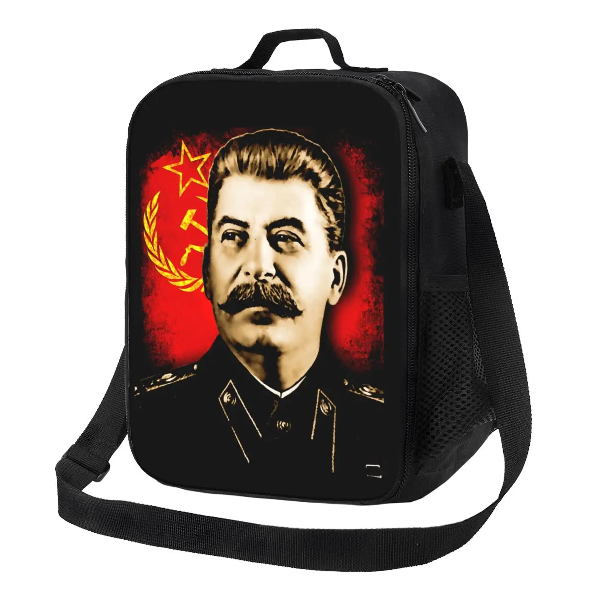 Сумка-тоут с изоляцией изолированного обеда Джозефа Сталина для Коммунистической РОССИИ СССР, переносной термоохладитель для еды, коробка для бенто, школа
Сумка-тоут с изоляцией изолированного обеда Джозефа Сталина для Коммунистической РОССИИ СССР, переносной термоохладитель для еды, коробка для бенто, школа