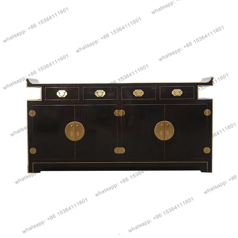 New Chinese side cabinet solid wood Zen furniture porch locker solid wood furniture
New Chinese side cabinet solid wood Zen furniture porch locker solid wood furniture