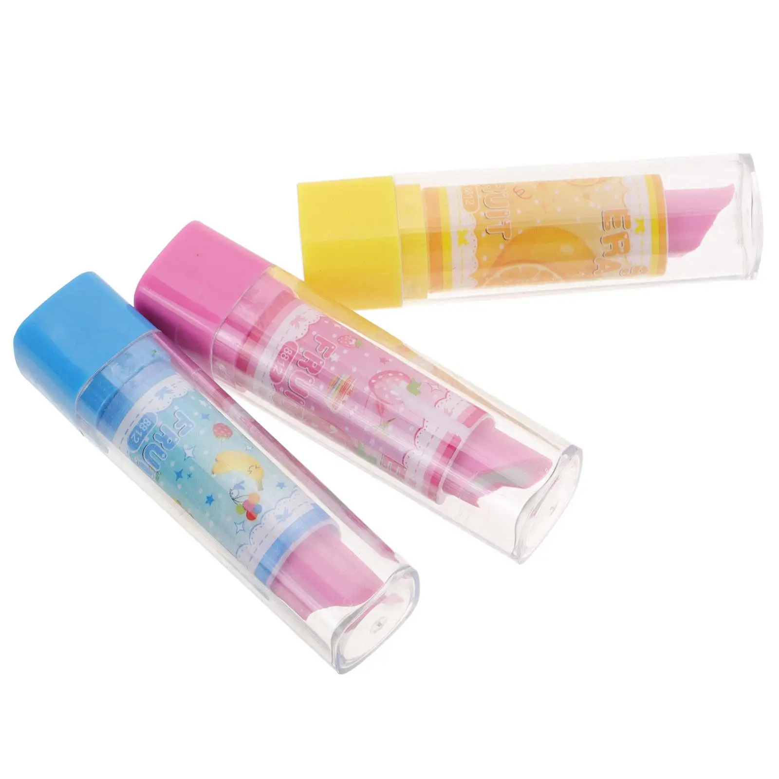 3 Pcs Lipstick Eraser Cute Cartoon Kids Stationery Novelty Fruit Pattern School Supplies Safe Premium Material
3 Pcs Lipstick Eraser Cute Cartoon Kids Stationery Novelty Fruit Pattern School Supplies Safe Premium Material