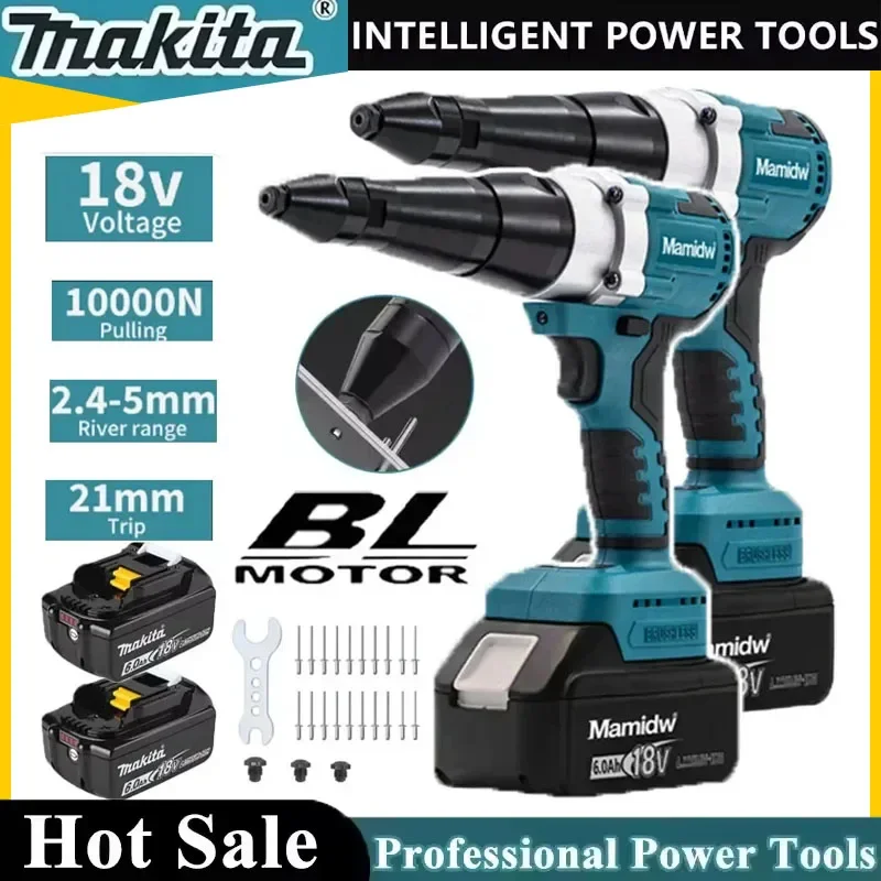 Makita Brushless Electric Rivet Gun LED Cordless Multifunctional Rivet Nut Gun Automatic Riveting Tool For Makita 18V Battery
Makita Brushless Electric Rivet Gun LED Cordless Multifunctional Rivet Nut Gun Automatic Riveting Tool For Makita 18V Battery