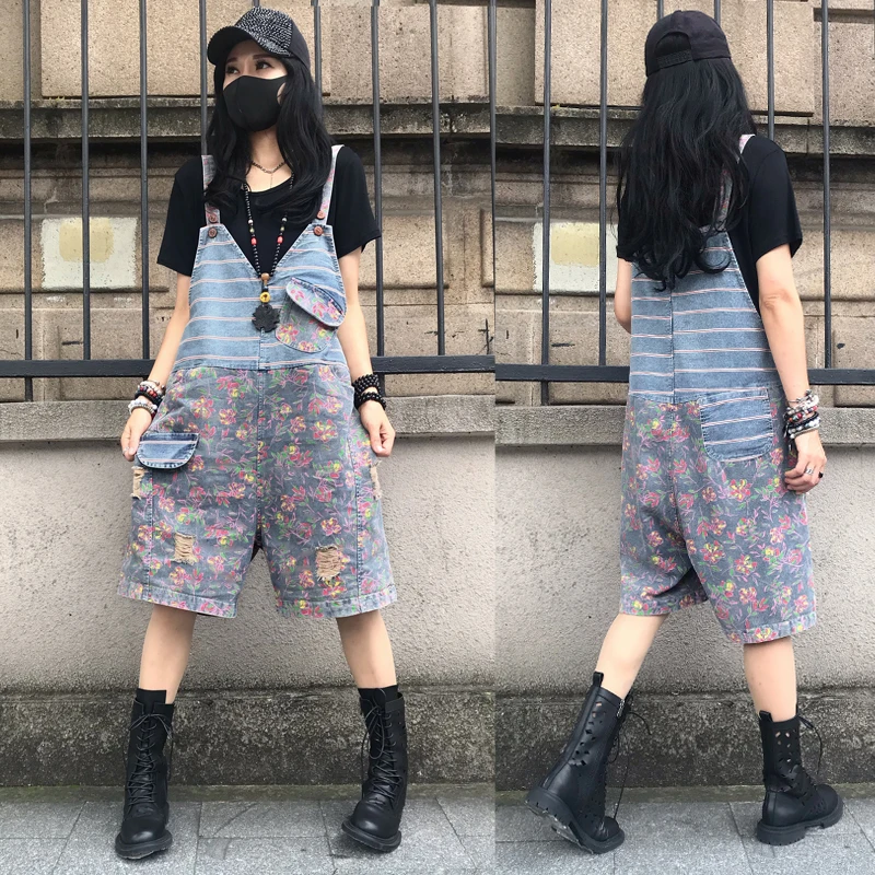 Faionable Summer 2025 Women's Loose One-Piece Denim Overalls Thin High Waist Five-Quarter Length Commute Sle
Faionable Summer 2025 Women's Loose One-Piece Denim Overalls Thin High Waist Five-Quarter Length Commute Sle