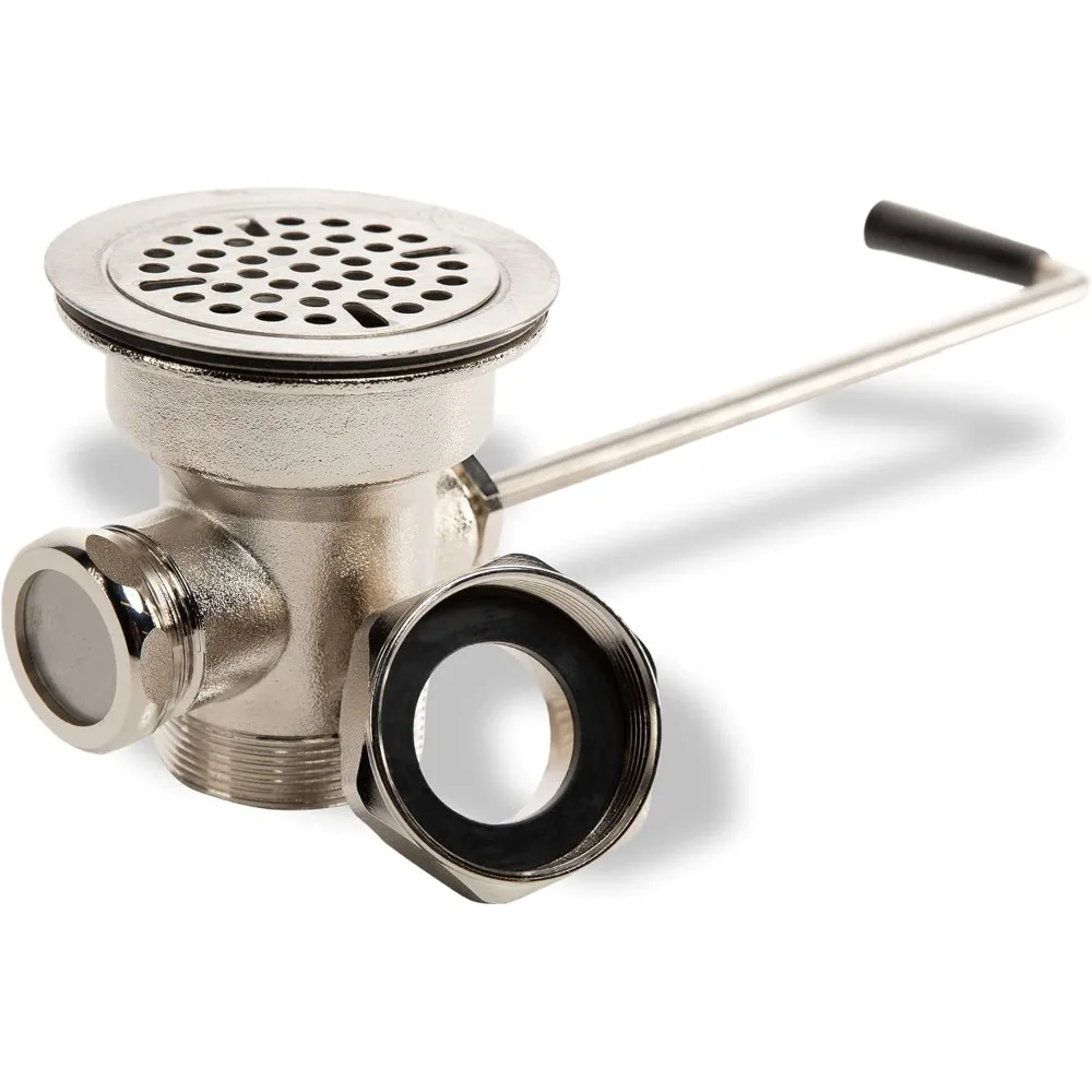 Three Inch Twist Handle Drain Valve for Triple Compartment Commercial Sink with Brass Reducer
Three Inch Twist Handle Drain Valve for Triple Compartment Commercial Sink with Brass Reducer
