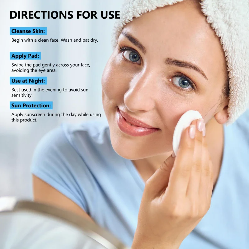 Отшелушивающие подушечки с гликолевой кислотой. Нежное очищающее средство для лица для освежающего комфорта и сияющей кожи.
Отшелушивающие подушечки с гликолевой кислотой. Нежное очищающее средство для лица для освежающего комфорта и сияющей кожи.