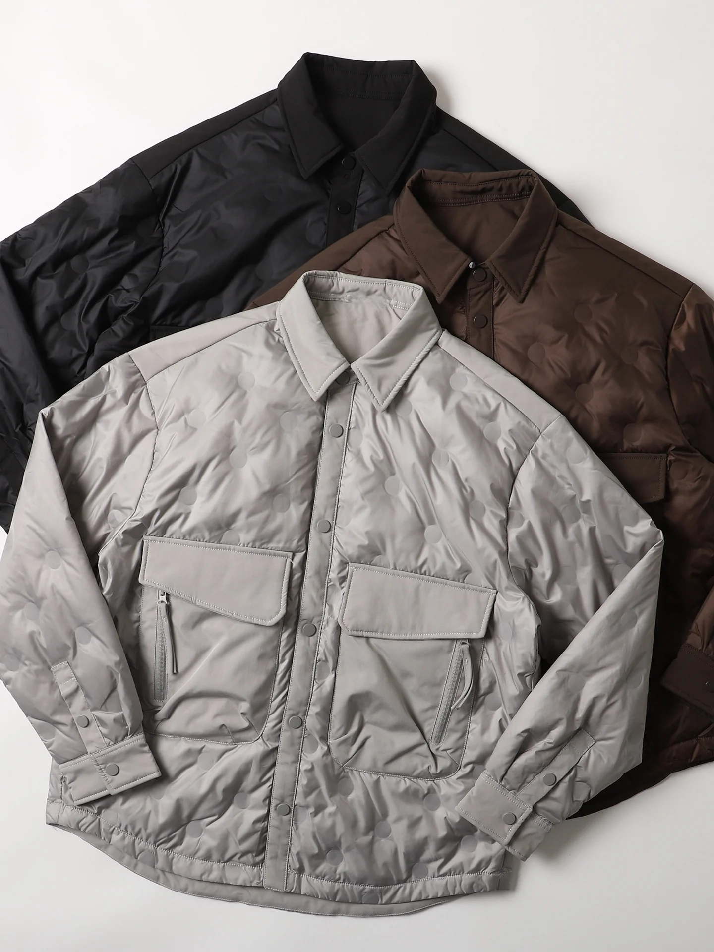 Men's Casual Loose Fit Du down irt Thin Warmth Padded Jaet Polyester Fabric Long Sve Button Closure Casual Sle
Men's Casual Loose Fit Du down irt Thin Warmth Padded Jaet Polyester Fabric Long Sve Button Closure Casual Sle