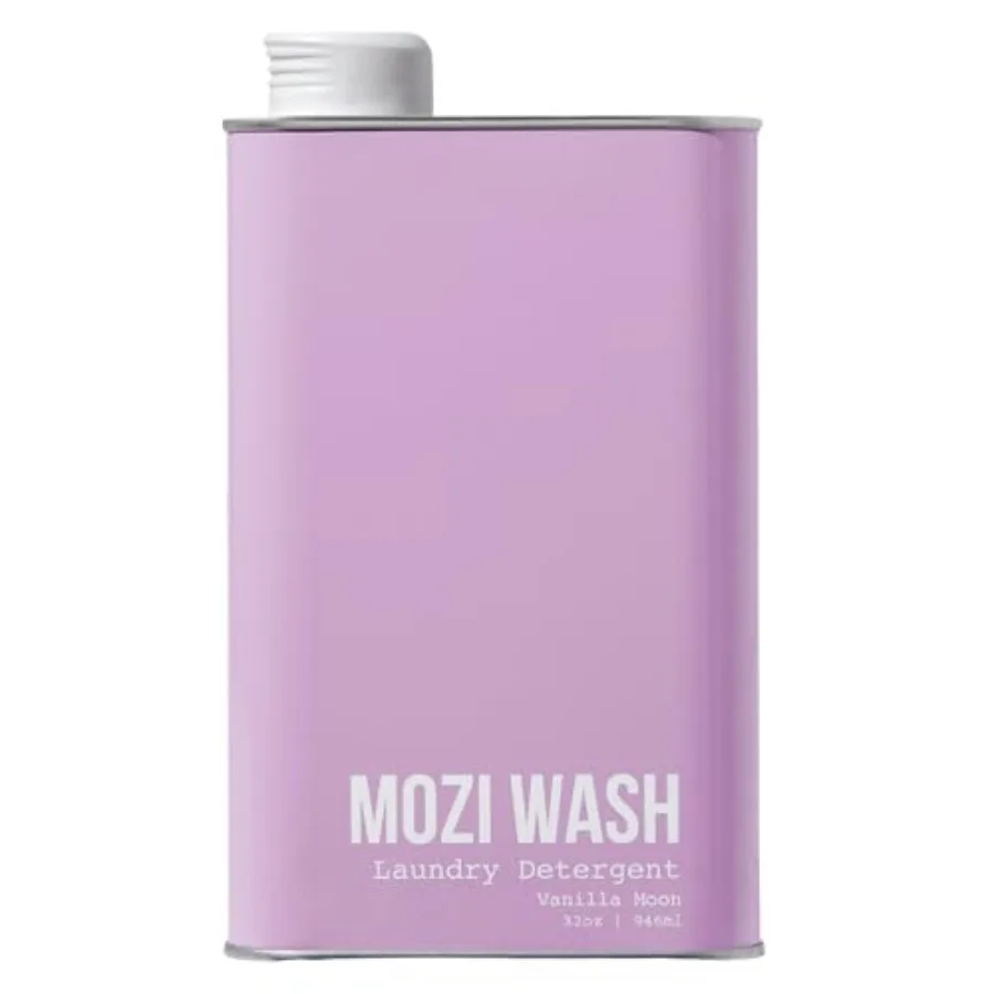 Mozi Wash Laundry Detergent Liquid, Vanilla Moon, 50+ Loads, Concentrated, Plant Based, Cruelty Dye Free, Phosphate Paraben Fre
Mozi Wash Laundry Detergent Liquid, Vanilla Moon, 50+ Loads, Concentrated, Plant Based, Cruelty Dye Free, Phosphate Paraben Fre