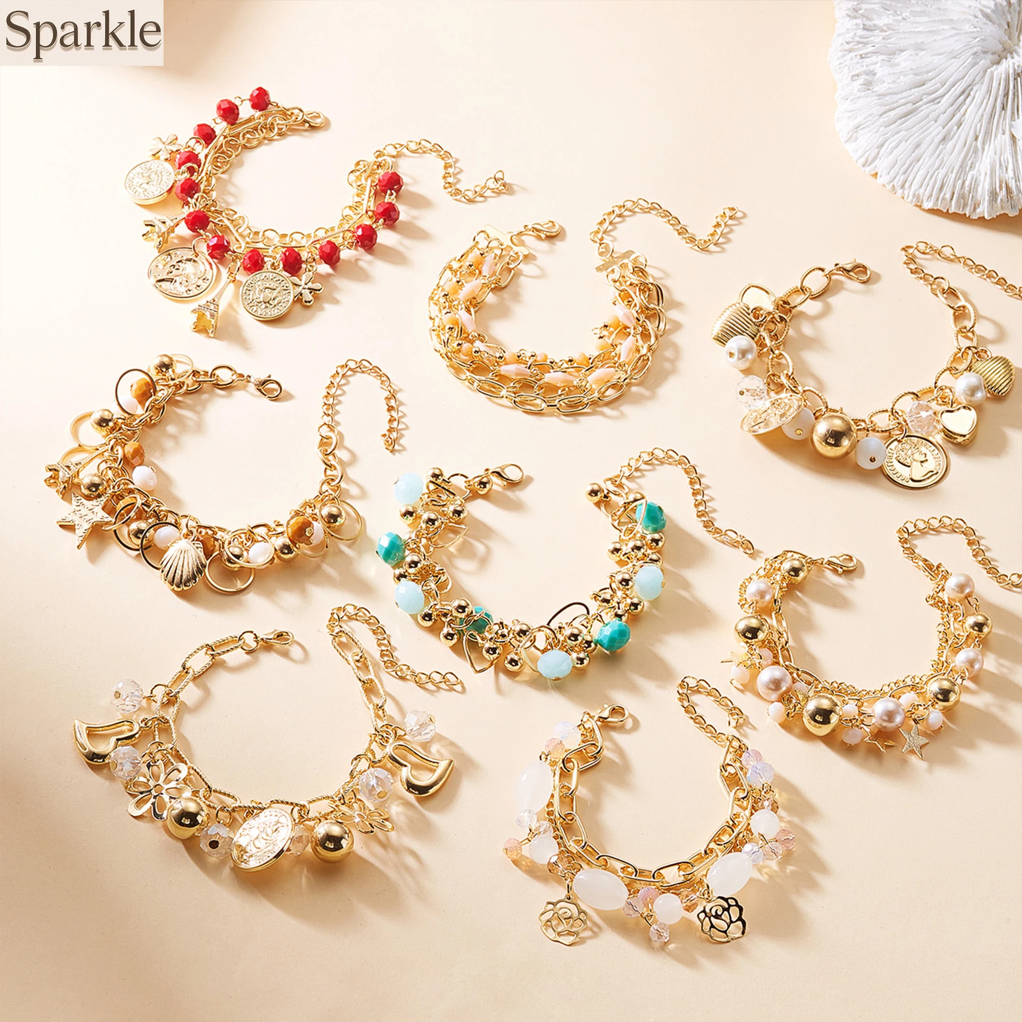 Women's Exquisite Flower Crystal Bead Multi-Layer Bracelet Delicate Glass Pendant Party Jewelry Accessory
Women's Exquisite Flower Crystal Bead Multi-Layer Bracelet Delicate Glass Pendant Party Jewelry Accessory