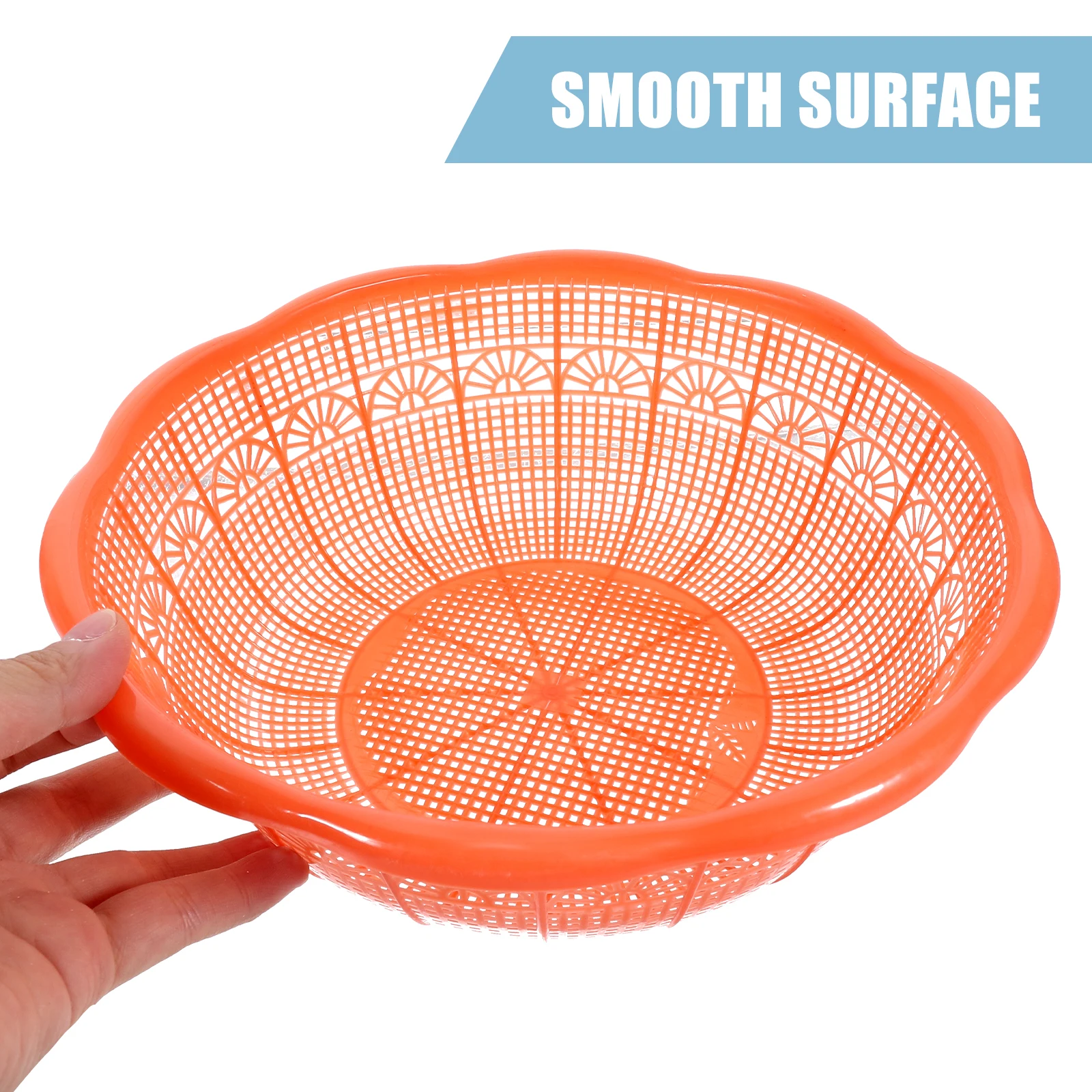 4pcs Plastic Rice Washing Basin Set Multifunctional Kitchen Tool For Fruit Vegetable Sieve Storage Rustproof Hollow Design Space