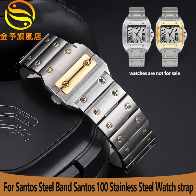 For Cartier Santos Steel Band Santos 100 Stainless Steel Watch strap Bracelet WSSA0009 Men's Women's Large Metal strap 20mm 23mm
For Cartier Santos Steel Band Santos 100 Stainless Steel Watch strap Bracelet WSSA0009 Men's Women's Large Metal strap 20mm 23mm