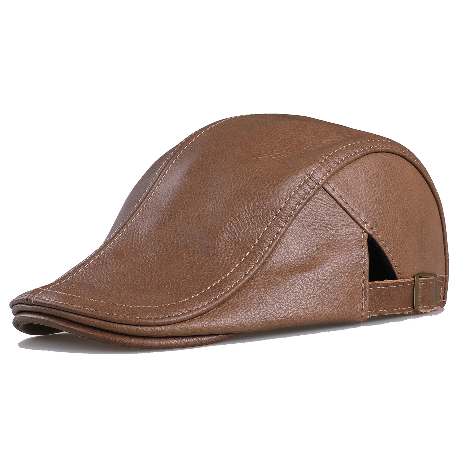 BOONJOVIA Men's Adjustable 100% Real Cowhide Leather Ivy Flat Caps Gatsby Newsboy Golf Cabbie Fishing Hunting Hat
BOONJOVIA Men's Adjustable 100% Real Cowhide Leather Ivy Flat Caps Gatsby Newsboy Golf Cabbie Fishing Hunting Hat