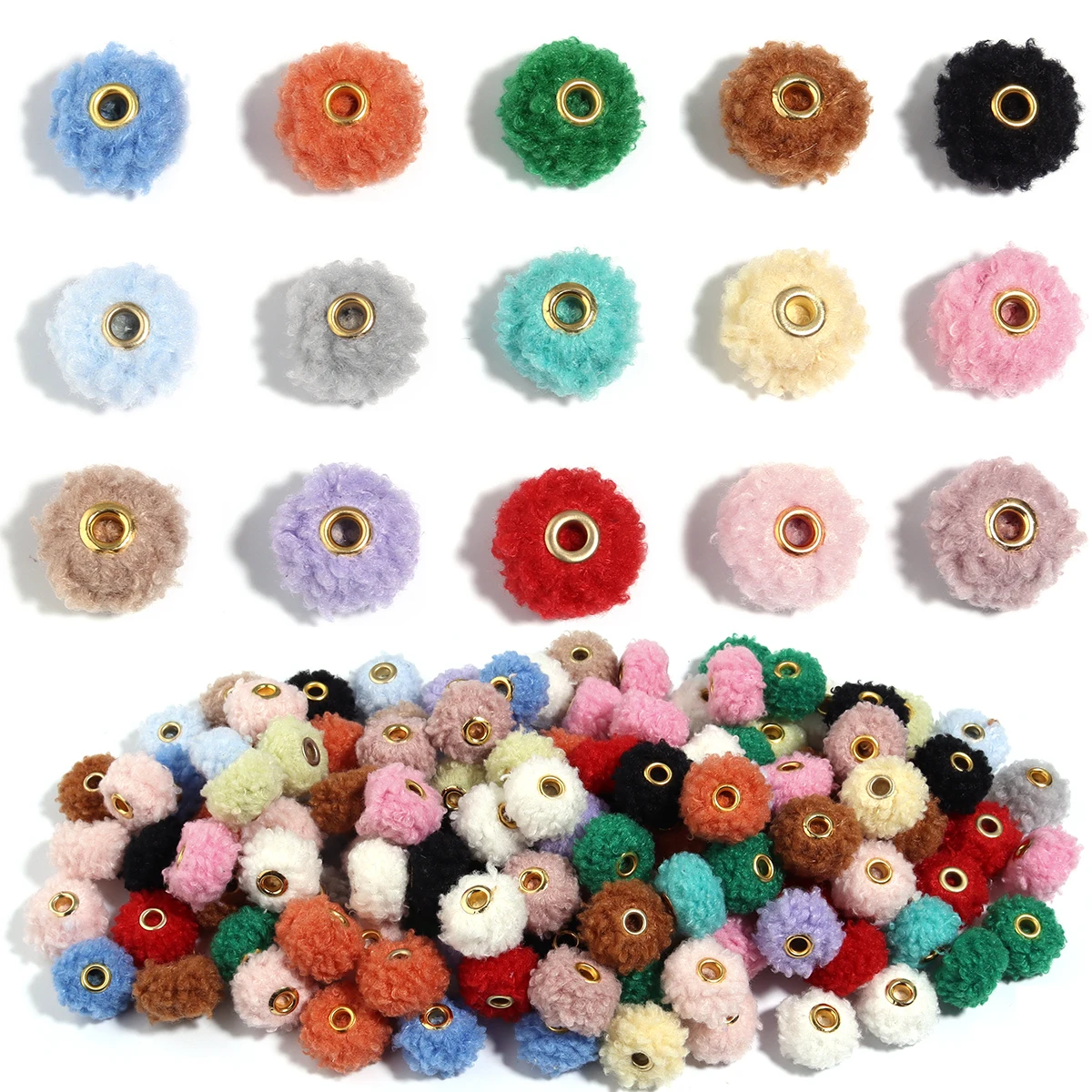 10pcs/lot Lamb Teddy Hair Covered Ball Beads Colorful Plush Fur Ball Beads For DIY Jewelry Making Necklace Earrings Key Chain
10pcs/lot Lamb Teddy Hair Covered Ball Beads Colorful Plush Fur Ball Beads For DIY Jewelry Making Necklace Earrings Key Chain