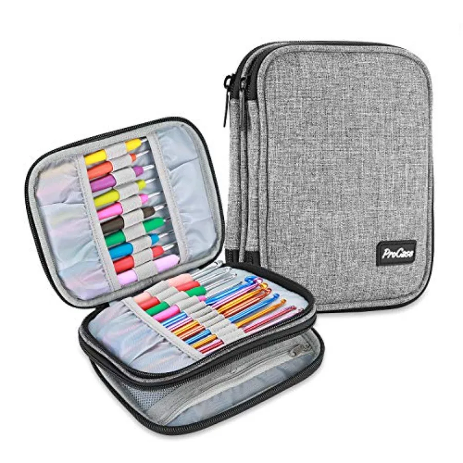 Crochet Hook Case up to 6.5 Inches Travel Organizer Zipper Bag for Various Crochet Hooks Circular Knitting Needles and Other Ac
Crochet Hook Case up to 6.5 Inches Travel Organizer Zipper Bag for Various Crochet Hooks Circular Knitting Needles and Other Ac