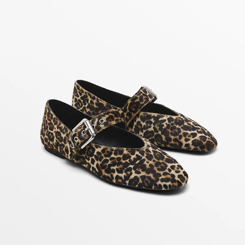 Withered Leopard Print Women's Shoes Comfortable Buckle Soft Horsehair Ballet Shoes Flat Bottom Casual Mary Jane Shoes Loafers
Withered Leopard Print Women's Shoes Comfortable Buckle Soft Horsehair Ballet Shoes Flat Bottom Casual Mary Jane Shoes Loafers