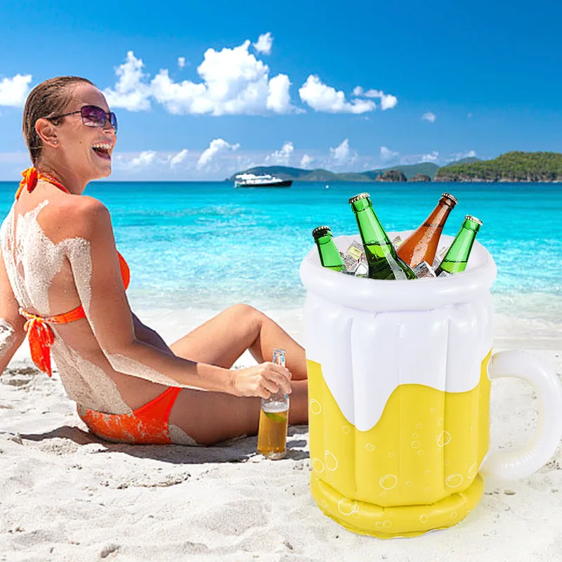 Large Inflatable Beer Ice Bucket PVC Beer Cooler Bucket Summer Pool Drink Cooling Barrel Beach Party Swimming Pool Accessories
Large Inflatable Beer Ice Bucket PVC Beer Cooler Bucket Summer Pool Drink Cooling Barrel Beach Party Swimming Pool Accessories