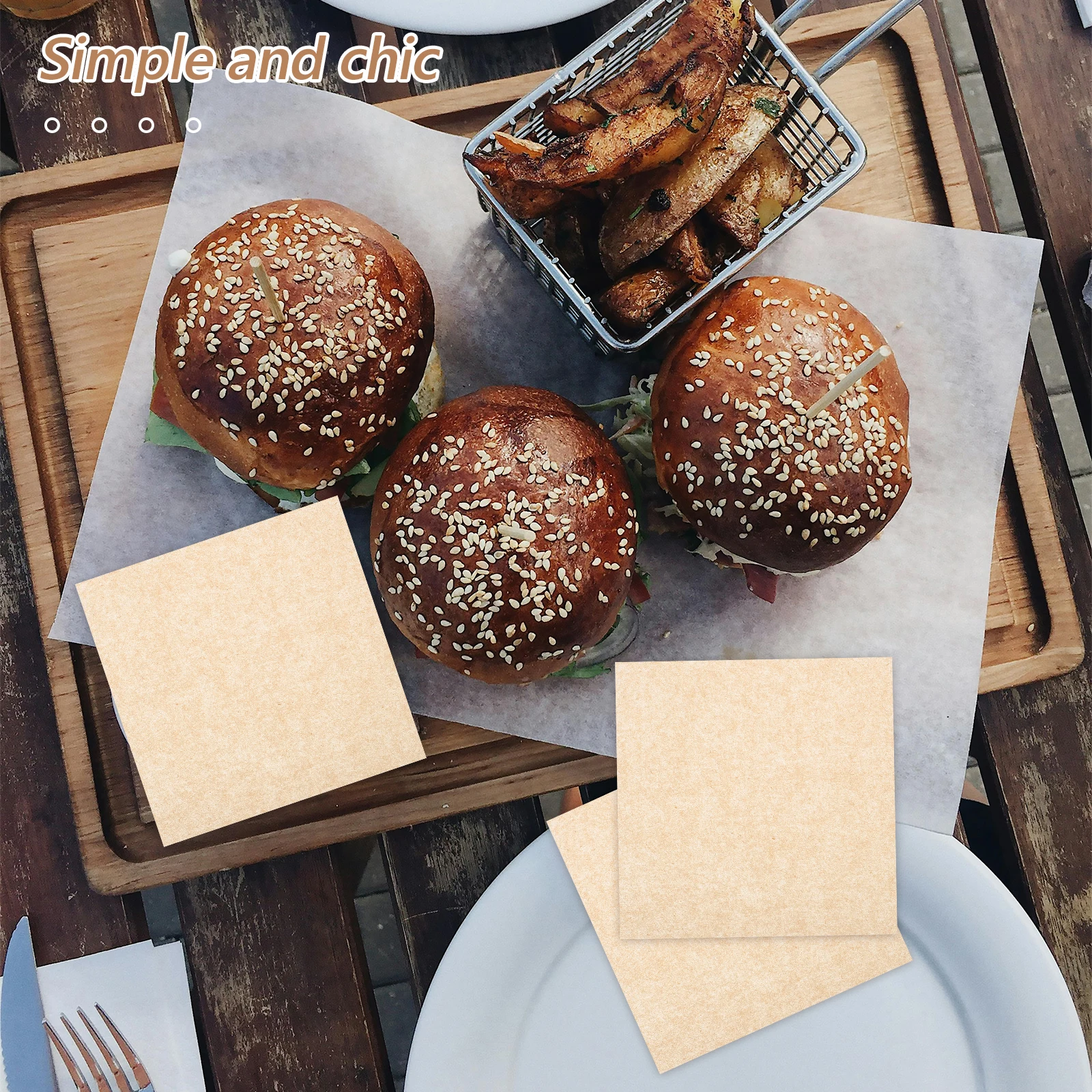 500 Pcs Hamburger Patties Paper 10x10CM Square Greaseproof Separator Baking BBQ Picnic S wich Wrap Oven
500 Pcs Hamburger Patties Paper 10x10CM Square Greaseproof Separator Baking BBQ Picnic S wich Wrap Oven