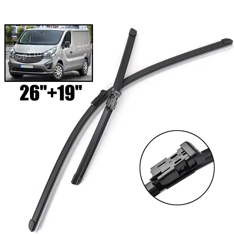 Wiper LHD Front Wiper Blades For Opel Vivaro C MK3 2016 - 2023 Windshield Windscreen Clean Window Rain Brushes 26"+19"
Wiper LHD Front Wiper Blades For Opel Vivaro C MK3 2016 - 2023 Windshield Windscreen Clean Window Rain Brushes 26"+19"