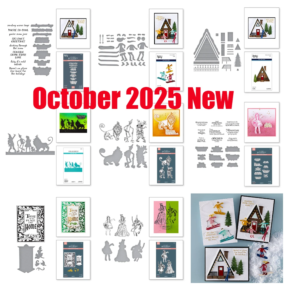 Ski Lodge Tin Man, Scarecrow & Lion Metal Cutting Dies and Hot Foil for DIY Scrapbooking Handmade Photo Album 2025 October New 
Ski Lodge Tin Man, Scarecrow & Lion Metal Cutting Dies and Hot Foil for DIY Scrapbooking Handmade Photo Album 2025 October New