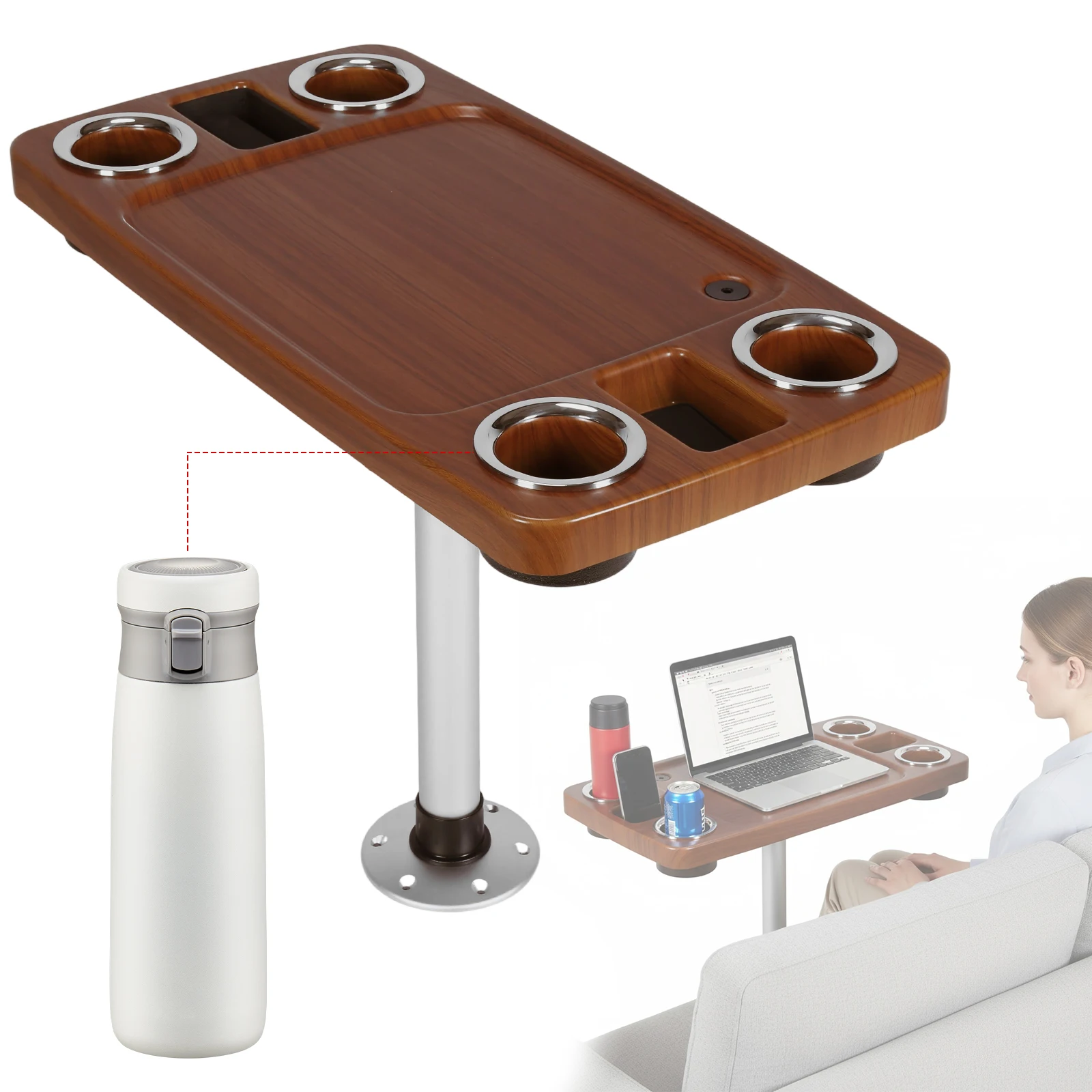 Морской лакированный обеденный стол из тикового дерева, 4 держателя для напитков, 2 подставки для телефона, 34X18 дюймов, набор пьедесталей для стола для лодки, пластиковые аксессуары для корабля
Морской лакированный обеденный стол из тикового дерева, 4 держателя для напитков, 2 подставки для телефона, 34X18 дюймов, набор пьедесталей для стола для лодки, пластиковые аксессуары для корабля