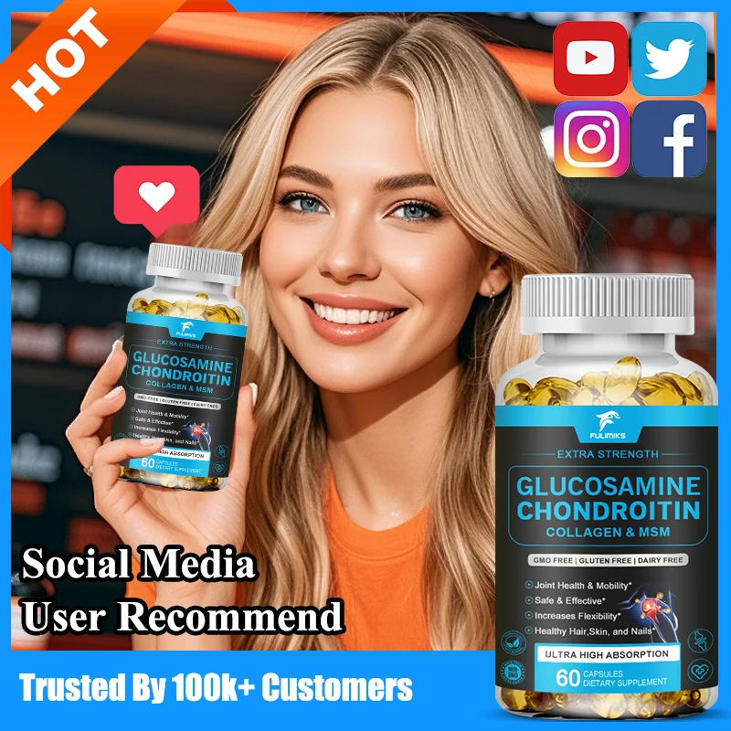 Advanced Glucosamine Chondroitin Supplement, for Joints and Bone Health Suitable, Reduces Stiffness & Improves Flexibility
Advanced Glucosamine Chondroitin Supplement, for Joints and Bone Health Suitable, Reduces Stiffness & Improves Flexibility