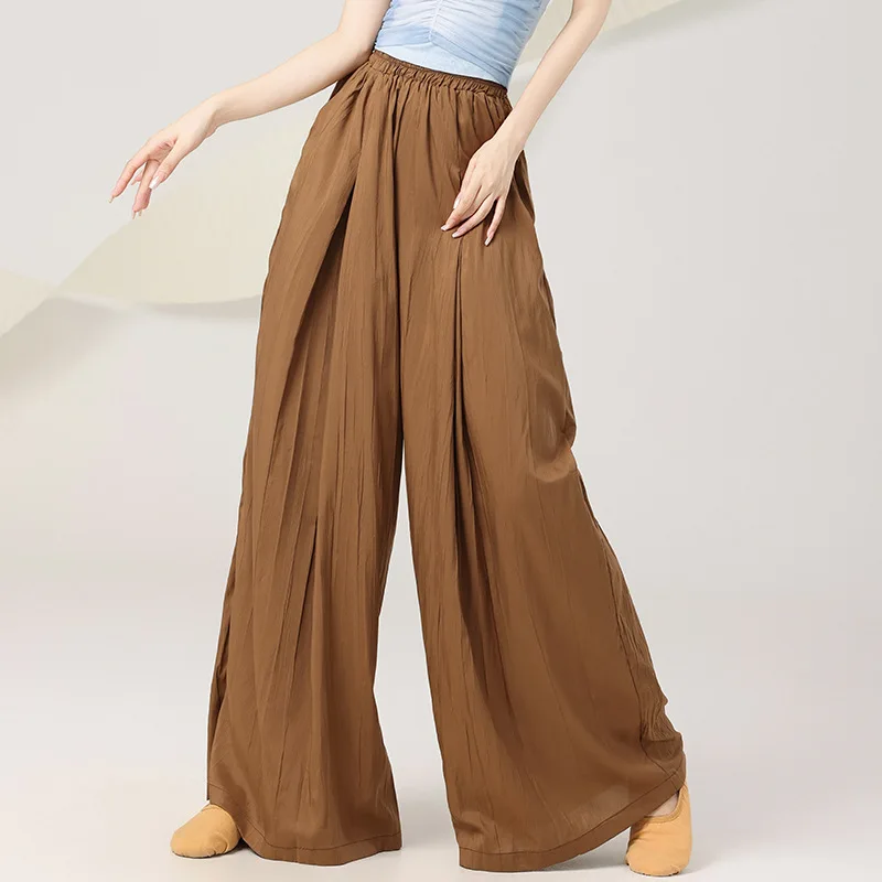 Summer and Autumn Professional Chinese Dance Classical Dance Practice Suit Women's Guofeng Wide Leg Air Pants Modern
Summer and Autumn Professional Chinese Dance Classical Dance Practice Suit Women's Guofeng Wide Leg Air Pants Modern