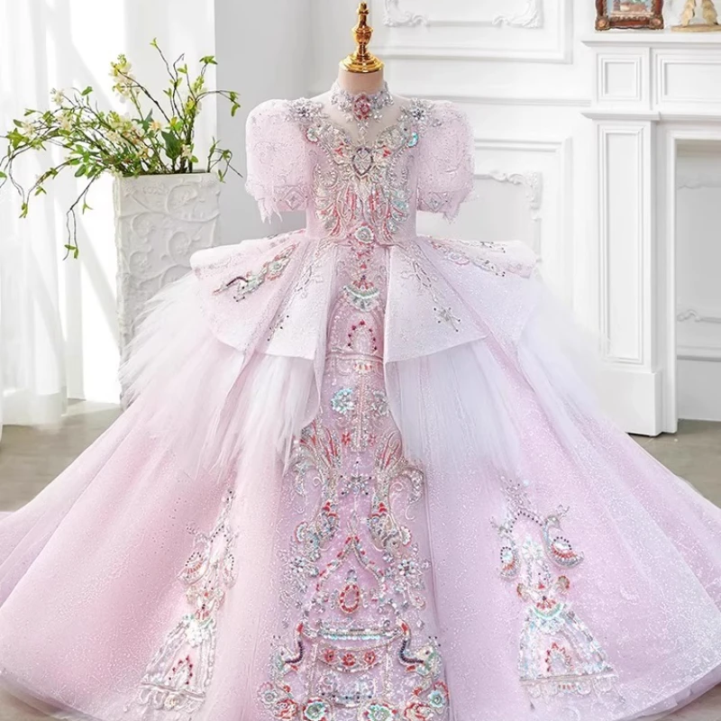 Princess Gown Kids Party Dress Clothes Children Girls Birthday Host Piano Performance Pageant Formal Celebration Wear Dresses
Princess Gown Kids Party Dress Clothes Children Girls Birthday Host Piano Performance Pageant Formal Celebration Wear Dresses