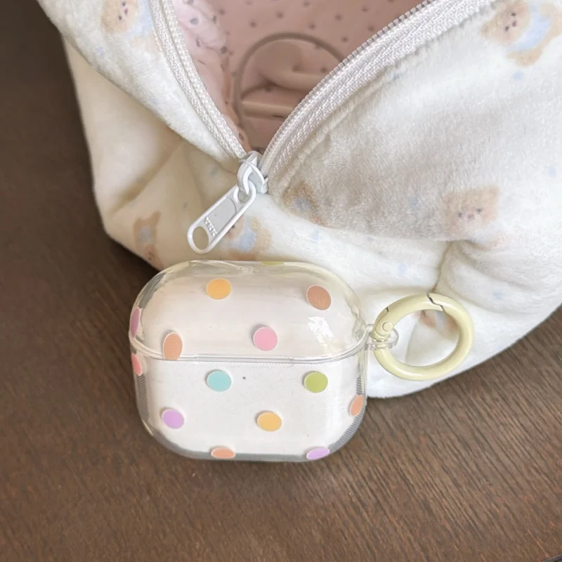 Transparent colorful large polka dot headphones suitable for Apple devices AirPods Pro The second-generation earphone case is a
Transparent colorful large polka dot headphones suitable for Apple devices AirPods Pro The second-generation earphone case is a