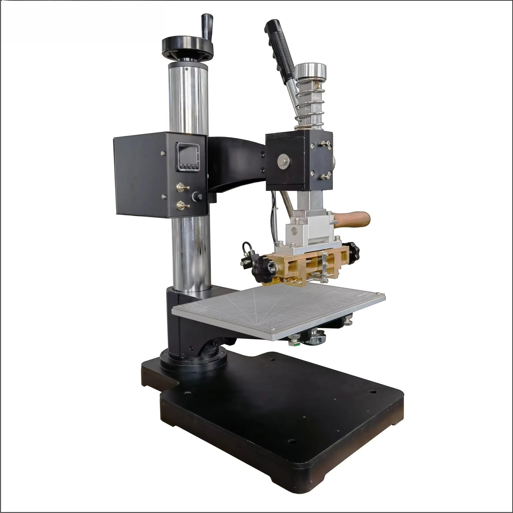 Manual Hot Stamping Heat Press Machine Gold Silver Foil Digital Embossing for Leather PVC Paper
Manual Hot Stamping Heat Press Machine Gold Silver Foil Digital Embossing for Leather PVC Paper