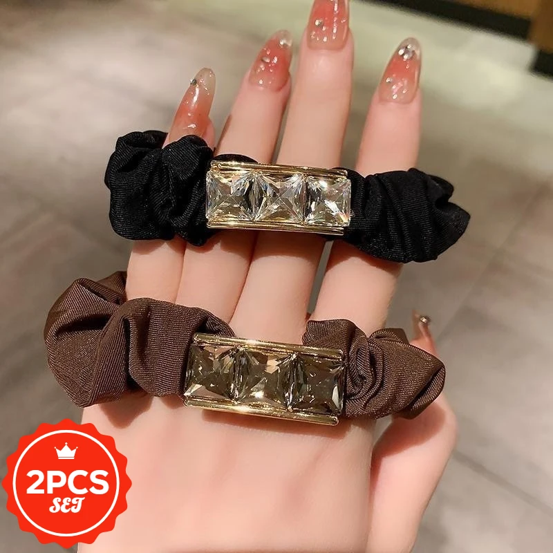 2Pcs/set Retro Crystal Bow Hair Tie New Style Full Diamond Hairstring Fashion Hair Elastic Women's Hair Accessories
2Pcs/set Retro Crystal Bow Hair Tie New Style Full Diamond Hairstring Fashion Hair Elastic Women's Hair Accessories