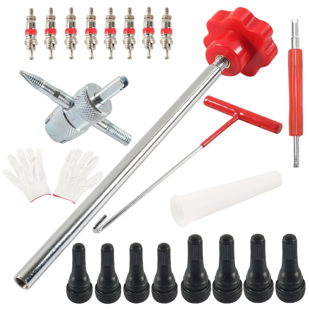 Quick Change Tire Valve Tool Kit Versatile Tool Components Valve Stem Puller Valve Cores TR413 TR414 Upper Mouth Assist Tool
Quick Change Tire Valve Tool Kit Versatile Tool Components Valve Stem Puller Valve Cores TR413 TR414 Upper Mouth Assist Tool