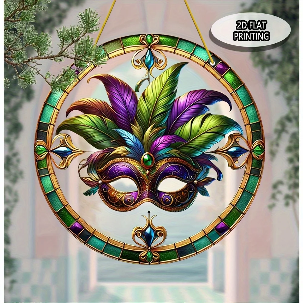 HELLOYOUNG Acrylic Carnival Mask Window Decoration, 7.87inch Sun Catcher Garden Ornament Lightweight Housewarming Gift
HELLOYOUNG Acrylic Carnival Mask Window Decoration, 7.87inch Sun Catcher Garden Ornament Lightweight Housewarming Gift