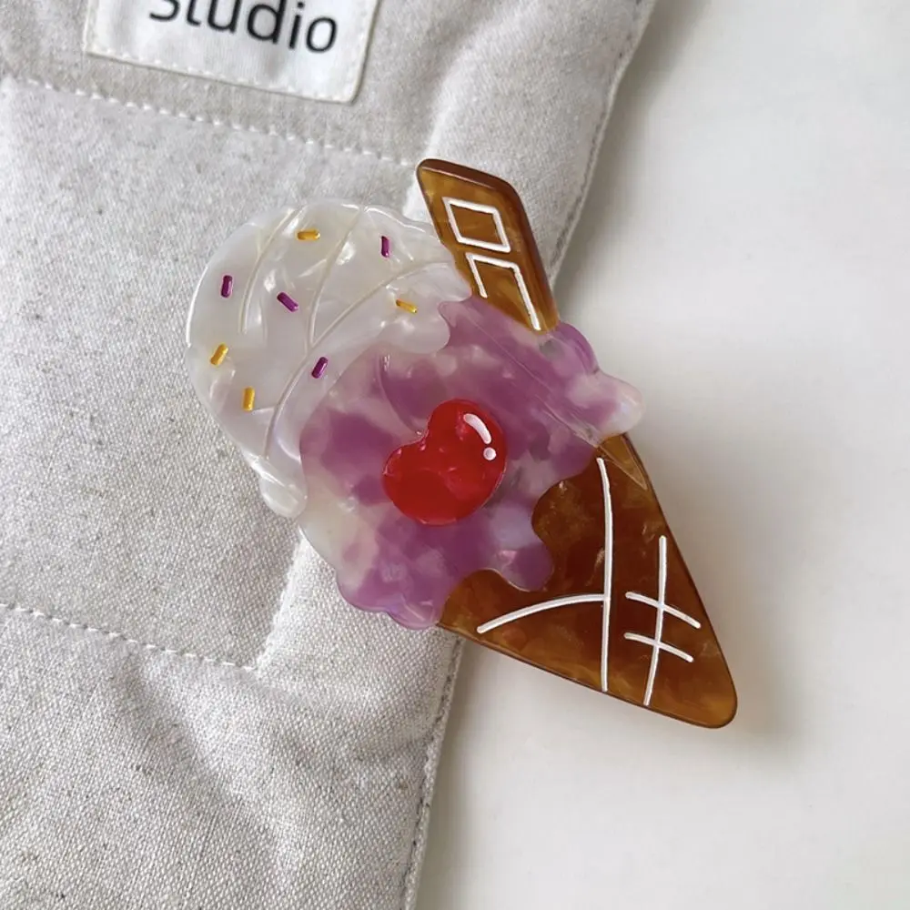 Cute Ice Cream Shark Clip Sweet Summer Ice-cream Cone Hair Claw Acetic Acid Colorful Delicious Food Claw Clip Female
Cute Ice Cream Shark Clip Sweet Summer Ice-cream Cone Hair Claw Acetic Acid Colorful Delicious Food Claw Clip Female