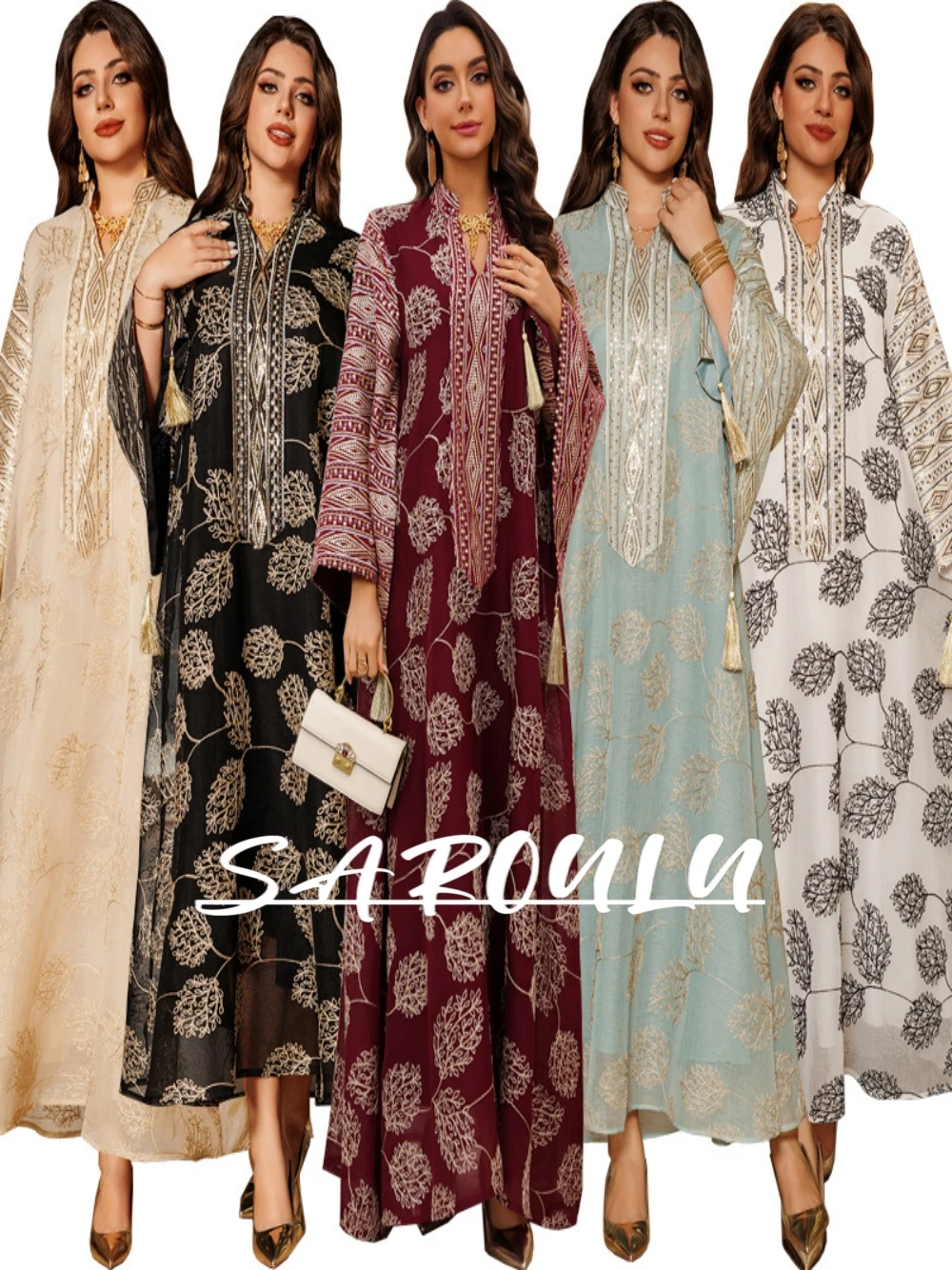 Saudi Arabia Embroidery Luxurious Evening Dress, Hot Sale the Middle East Plus Size Robe, Sequined Appliques Muslim Gowns
Saudi Arabia Embroidery Luxurious Evening Dress, Hot Sale the Middle East Plus Size Robe, Sequined Appliques Muslim Gowns