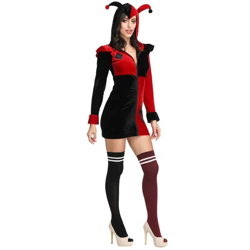 Halloween Women Clown Costume Adult Clown Girl Cosplay Costume Circus Funny Clown Fancy Dress
Halloween Women Clown Costume Adult Clown Girl Cosplay Costume Circus Funny Clown Fancy Dress