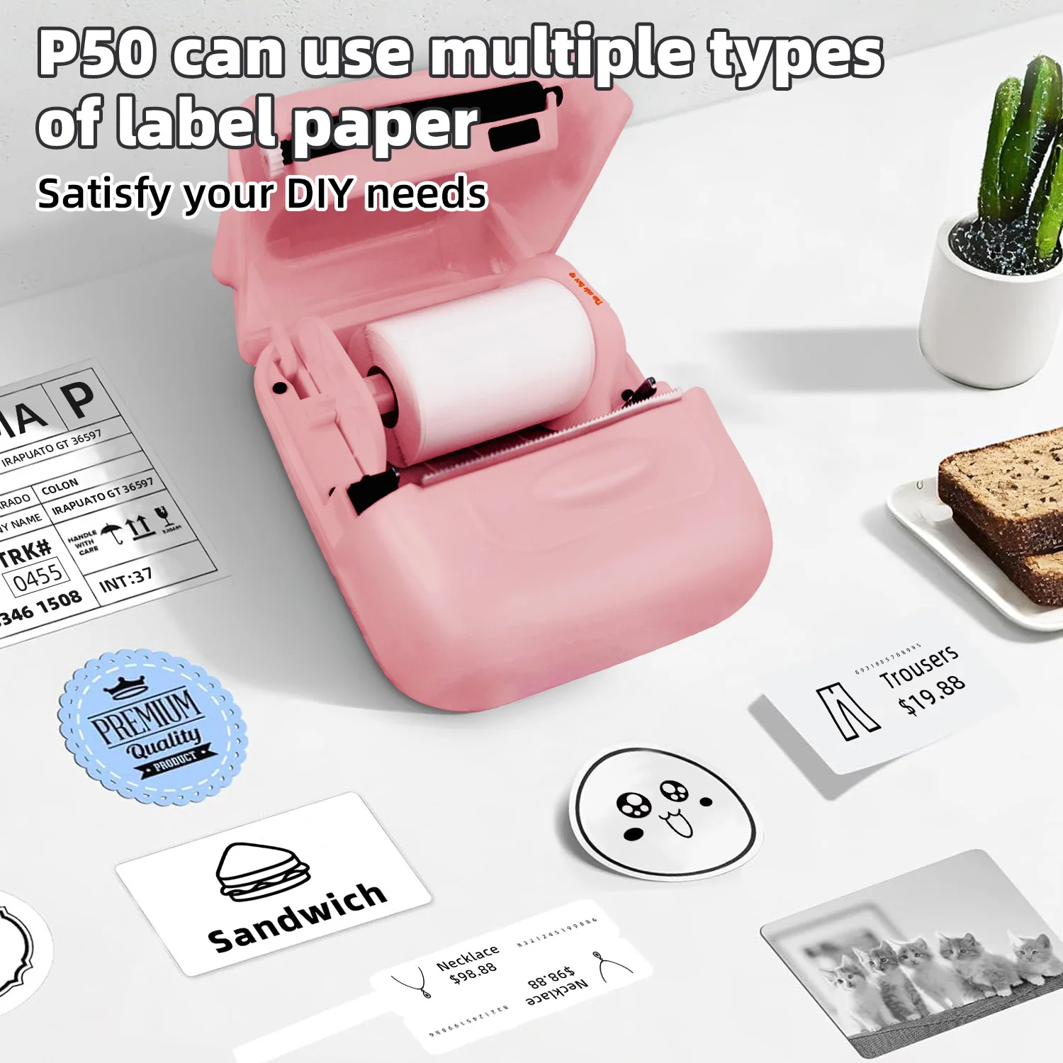 Marklife p50 Самоклеящийся интеллектуальный термопринтер этикеток для бизнеса, этикетка со штрих-кодом, ценник, беспроводной принтер для наклеек с адресом
Marklife p50 Самоклеящийся интеллектуальный термопринтер этикеток для бизнеса, этикетка со штрих-кодом, ценник, беспроводной принтер для наклеек с адресом