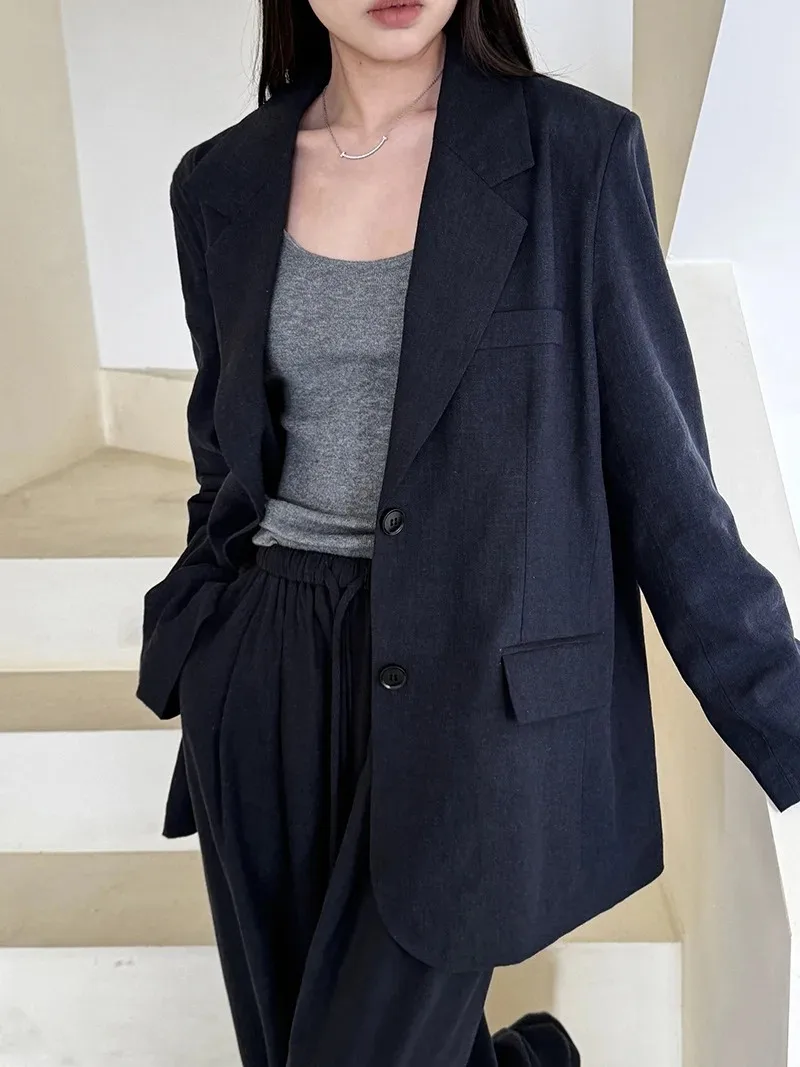 Two piece sets womens outifits Spring and Autumn high-end linen material women's suit, loose wide leg, casual pants
Two piece sets womens outifits Spring and Autumn high-end linen material women's suit, loose wide leg, casual pants