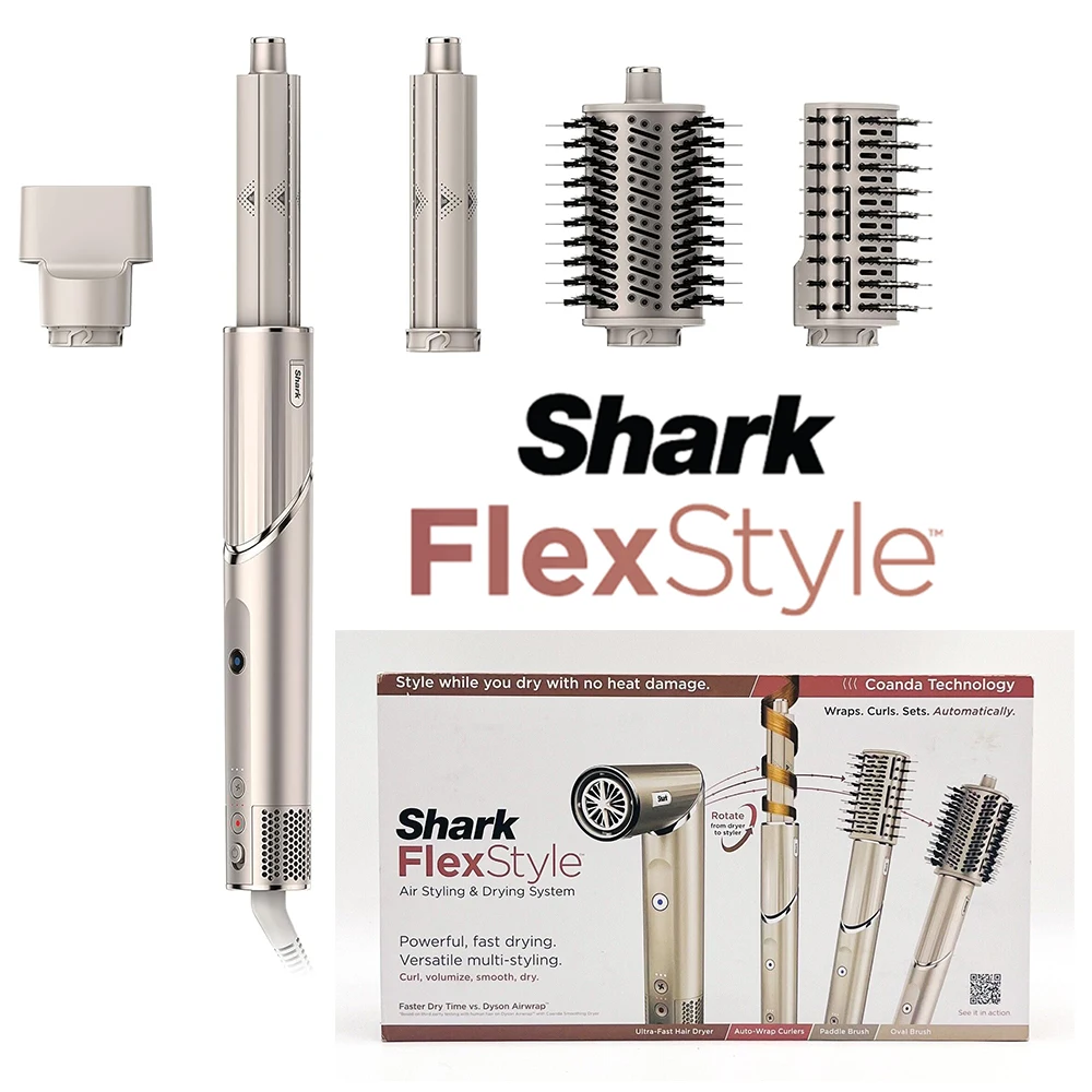 Shark FlexStyle HD430 Negative Ion Hair Dryer&Air Styler Wrap,Powerful Brush & Multi-Styler With Auto-Wrap Curlers
Shark FlexStyle HD430 Negative Ion Hair Dryer&Air Styler Wrap,Powerful Brush & Multi-Styler With Auto-Wrap Curlers