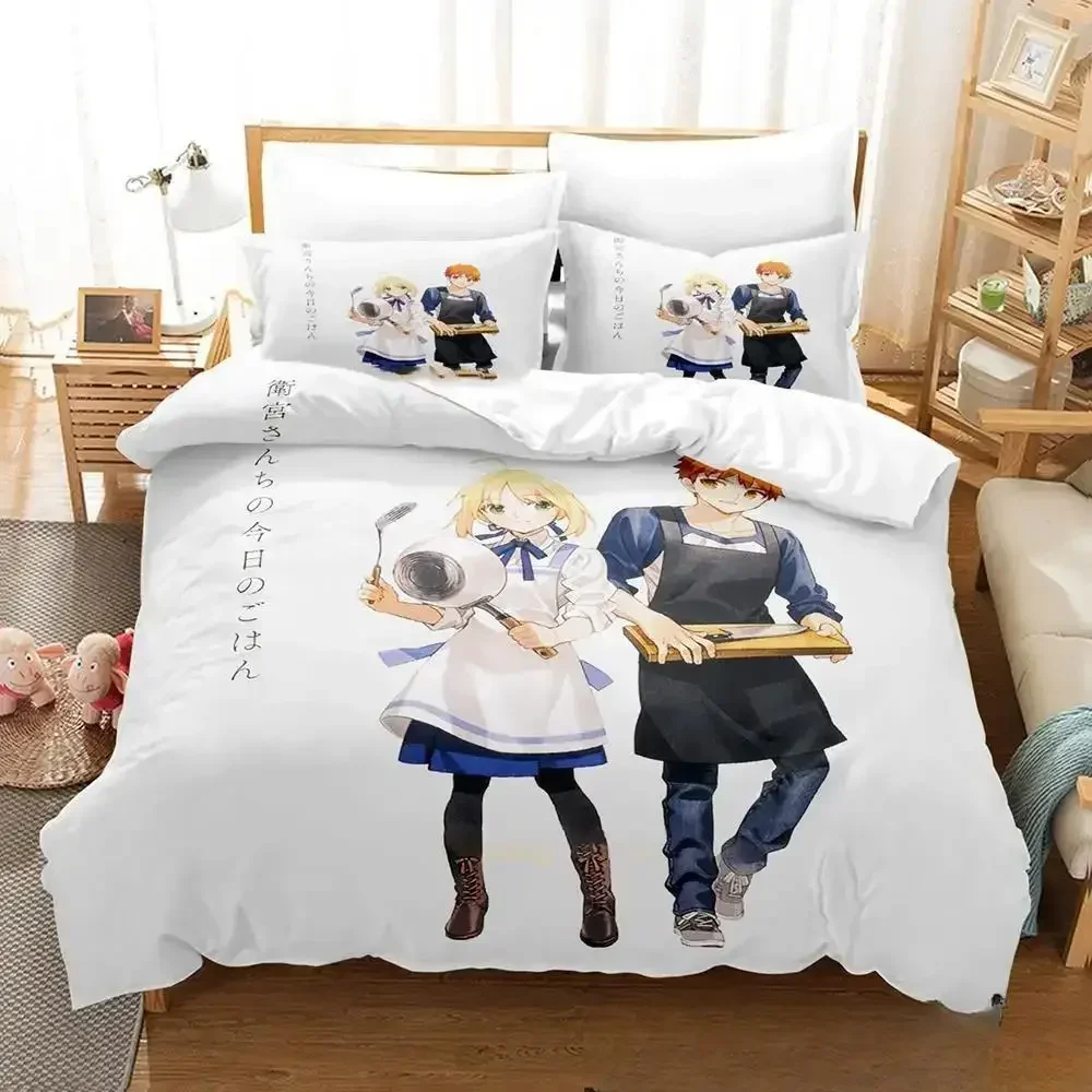 Anime Todays Menu for the Emiya Family Saber Bedding Set,Duvet Cover Bed Set Quilt Cover,King Queen Twin Size Boys Girls Adults
Anime Todays Menu for the Emiya Family Saber Bedding Set,Duvet Cover Bed Set Quilt Cover,King Queen Twin Size Boys Girls Adults