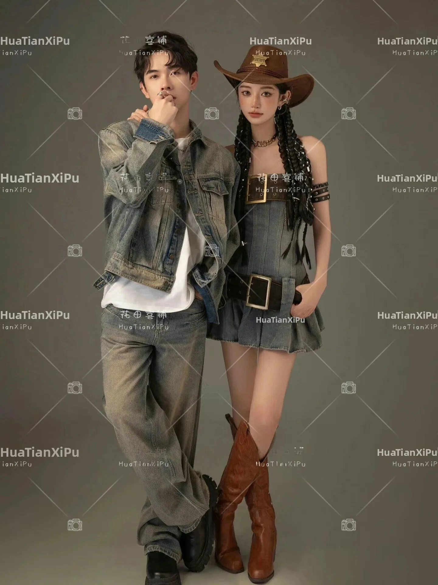 New Western Cowboy Couple Theme Art Photography Studio Korean Style Sweet Cool Fashionable Clothing Personalized Personality
New Western Cowboy Couple Theme Art Photography Studio Korean Style Sweet Cool Fashionable Clothing Personalized Personality