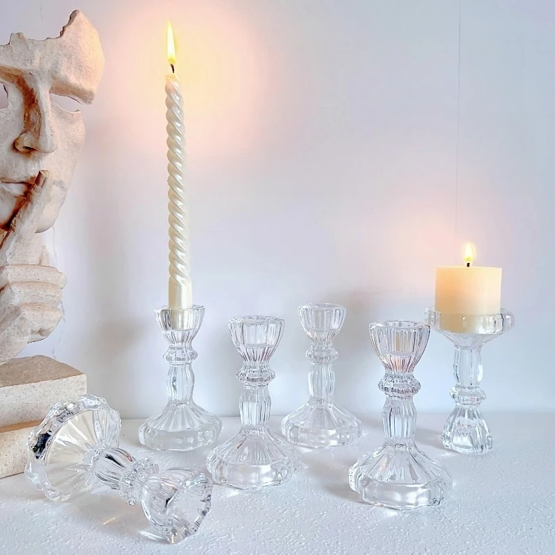 6pcs Clear Glass Crystal Taper Candle Holders Elegant Polished Table Centerpiece Weddings Christmas Chanukah Easter Thanksgiving
6pcs Clear Glass Crystal Taper Candle Holders Elegant Polished Table Centerpiece Weddings Christmas Chanukah Easter Thanksgiving