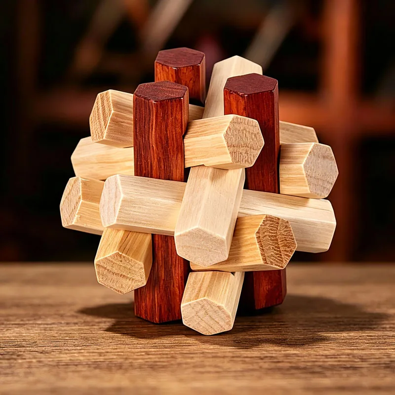 Wooden Knot IQ Challenge Assembly & Disentanglement Puzzles Difficulty Brain Teasers for Adults Kids Logic Problem Solving Toys
Wooden Knot IQ Challenge Assembly & Disentanglement Puzzles Difficulty Brain Teasers for Adults Kids Logic Problem Solving Toys