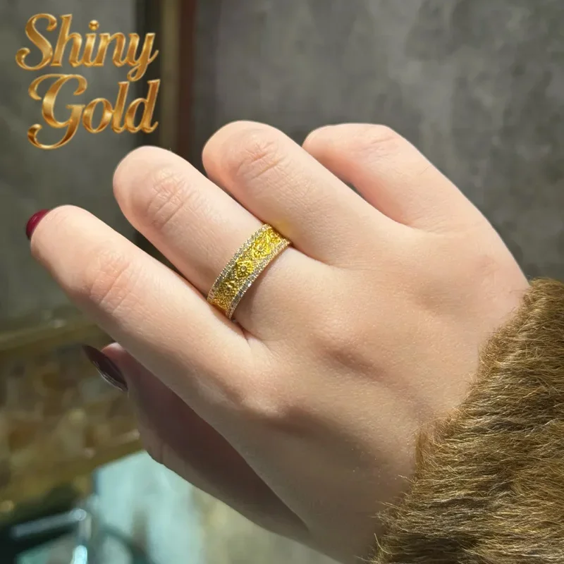 Роскошное кольцо ShinyGoldLight из настоящего золота 9999 пробы 24K с крестом-ваджрой, бриллиантами и цирконами, женские аксессуары, подарок
Роскошное кольцо ShinyGoldLight из настоящего золота 9999 пробы 24K с крестом-ваджрой, бриллиантами и цирконами, женские аксессуары, подарок