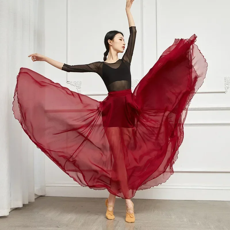Ballerina Dance Ballet Chiffon Skirts Women Dancing Costume 720° Large skirt Ballet Classical Contemporary Dance Costumes Skirts
Ballerina Dance Ballet Chiffon Skirts Women Dancing Costume 720° Large skirt Ballet Classical Contemporary Dance Costumes Skirts