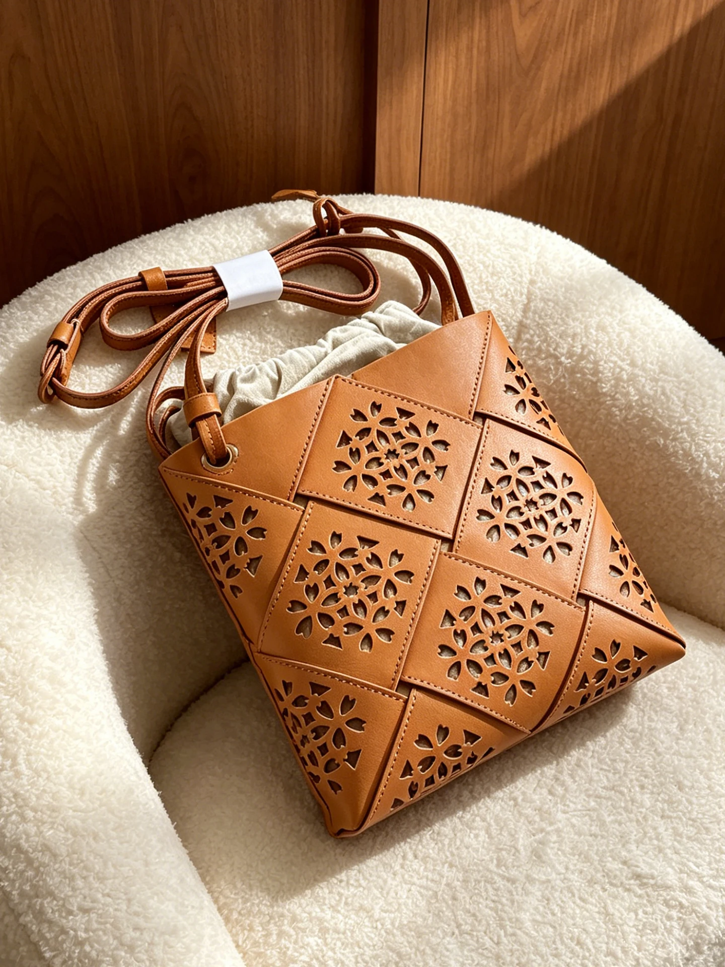 Brown Hollow out Window Pattern Tote Bag Women's Commuter Bag Soft PU Leather Crossbody Bag Korean Style Handbag
Brown Hollow out Window Pattern Tote Bag Women's Commuter Bag Soft PU Leather Crossbody Bag Korean Style Handbag