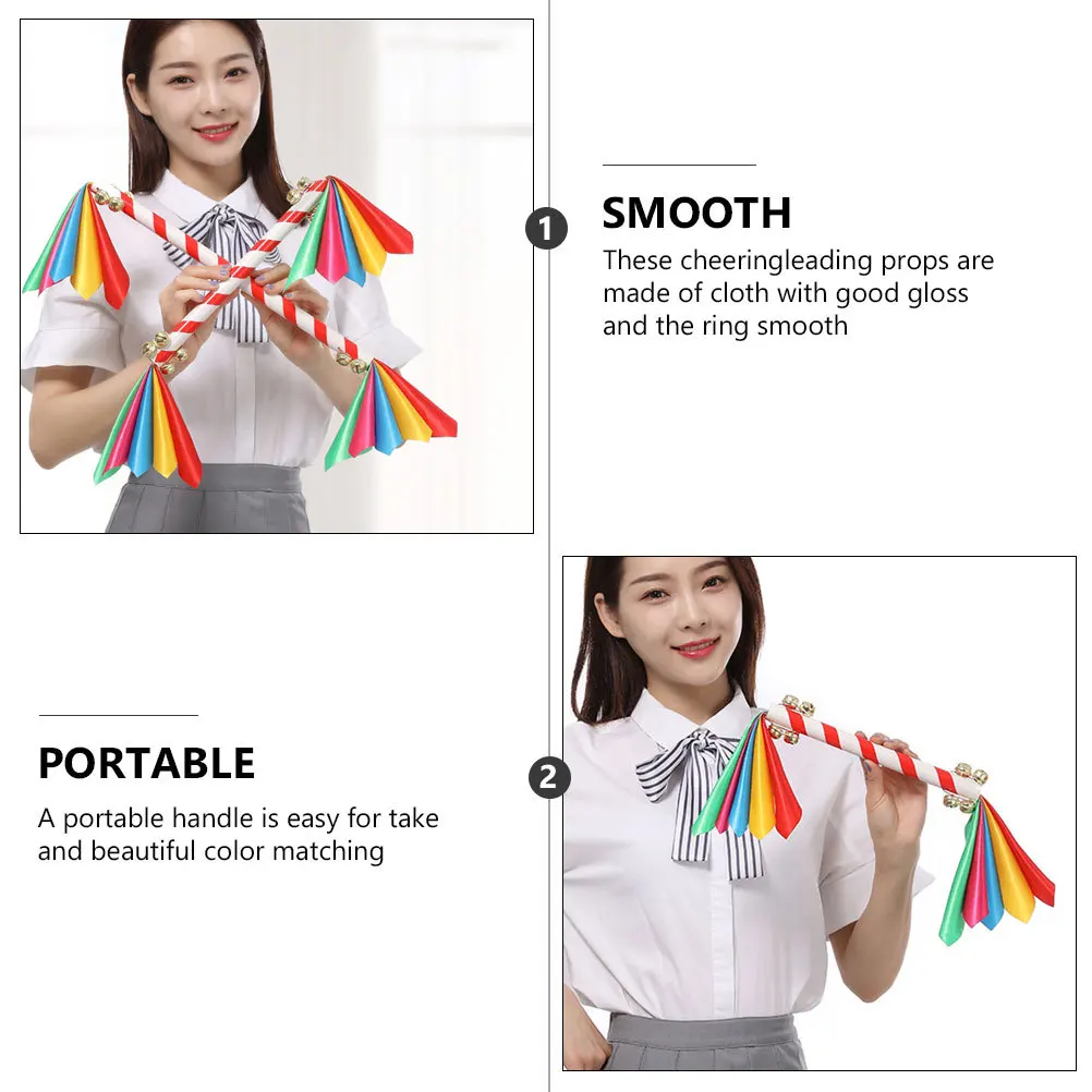 2pcs Cheerleading Rhythm Sticks Bells Shiny Performing Props For Sports Events Dance Team Competition Cheerleading Accessories 
2pcs Cheerleading Rhythm Sticks Bells Shiny Performing Props For Sports Events Dance Team Competition Cheerleading Accessories