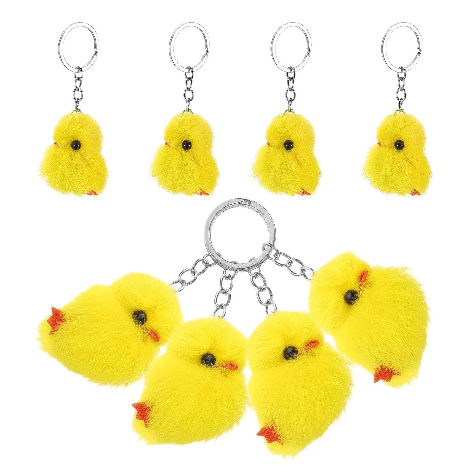 8Pcs Cute Chicken Keychain Mini Yellow Chick Stuffed Bag Charm Soft Animal Keyring Easter Party Favors Chicken Keychain
8Pcs Cute Chicken Keychain Mini Yellow Chick Stuffed Bag Charm Soft Animal Keyring Easter Party Favors Chicken Keychain