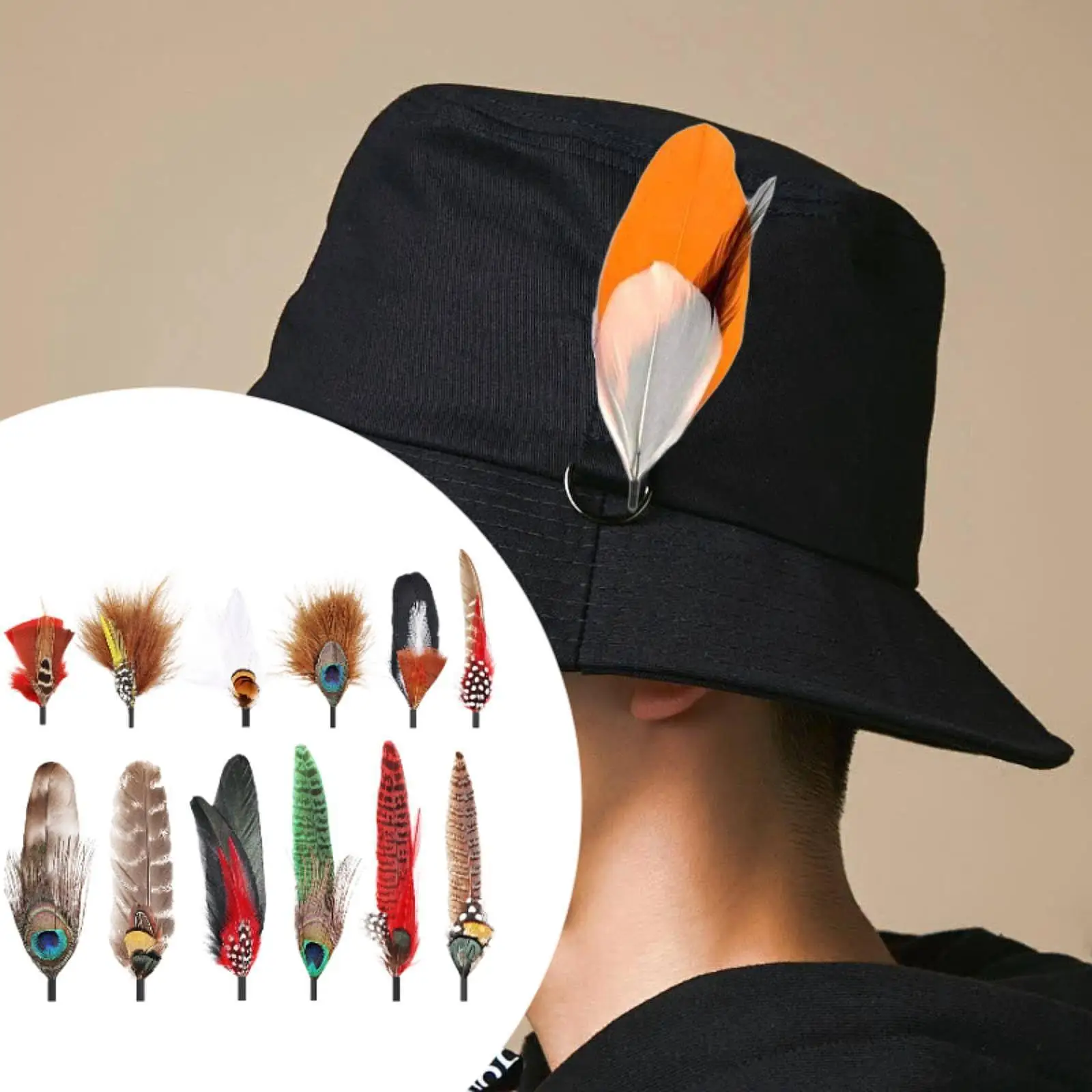 Decorative Hat Feathers Assorted Colors for Western Cowboy Fedora DIY Crafts and Party Hats
Decorative Hat Feathers Assorted Colors for Western Cowboy Fedora DIY Crafts and Party Hats