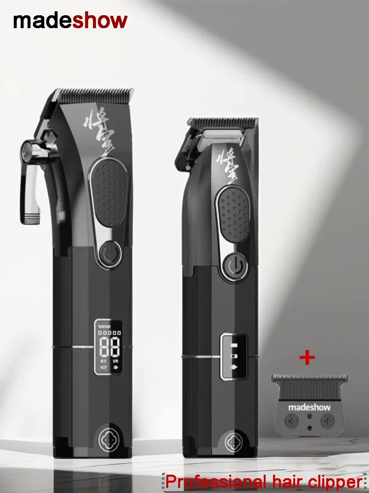 Набор машинок для стрижки волос Madeshow G9C G9G, 7200 об/мин, для домашнего использования, мужской триммер для стрижки, профессиональный инструмент для укладки волос
Набор машинок для стрижки волос Madeshow G9C G9G, 7200 об/мин, для домашнего использования, мужской триммер для стрижки, профессиональный инструмент для укладки волос