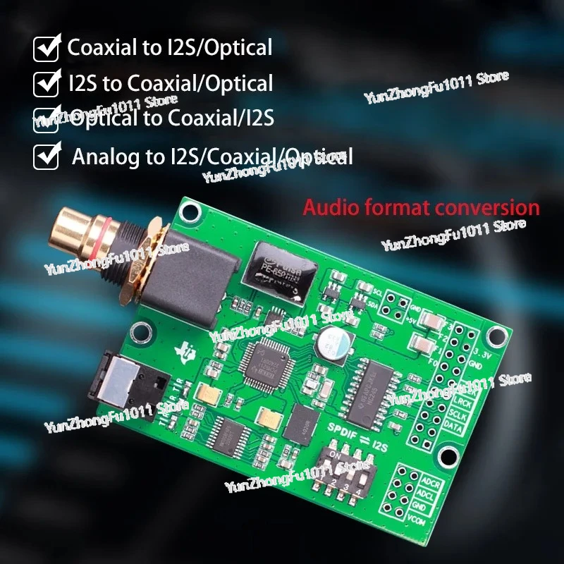 I2S IIS Optical Coaxial Analog Audio Signal Processing Conversion Switch Board
I2S IIS Optical Coaxial Analog Audio Signal Processing Conversion Switch Board