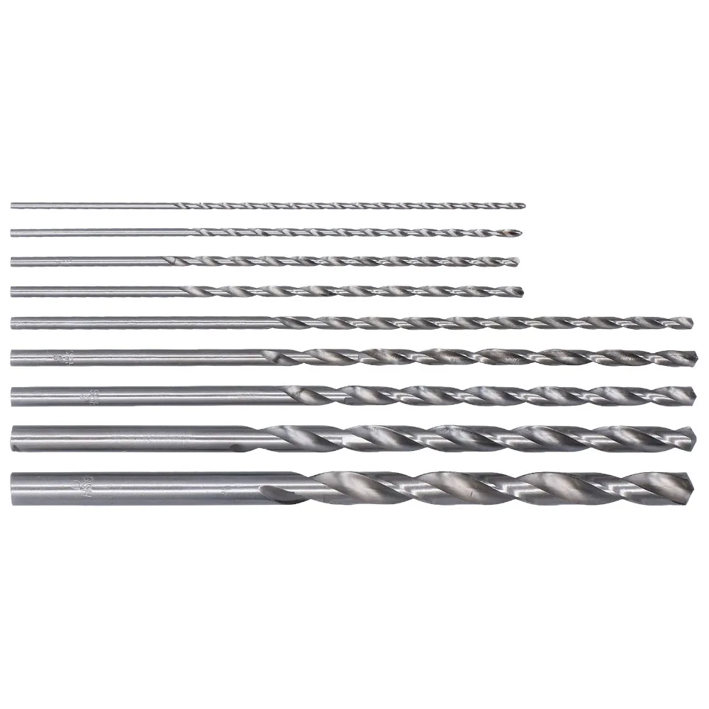 9pcs 9Pcs Set Extra Long Twist Drill Bits 200mm Length 150mm Length High Speed Steel Drill Bits Straight Shank Drill Bit Set
9pcs 9Pcs Set Extra Long Twist Drill Bits 200mm Length 150mm Length High Speed Steel Drill Bits Straight Shank Drill Bit Set