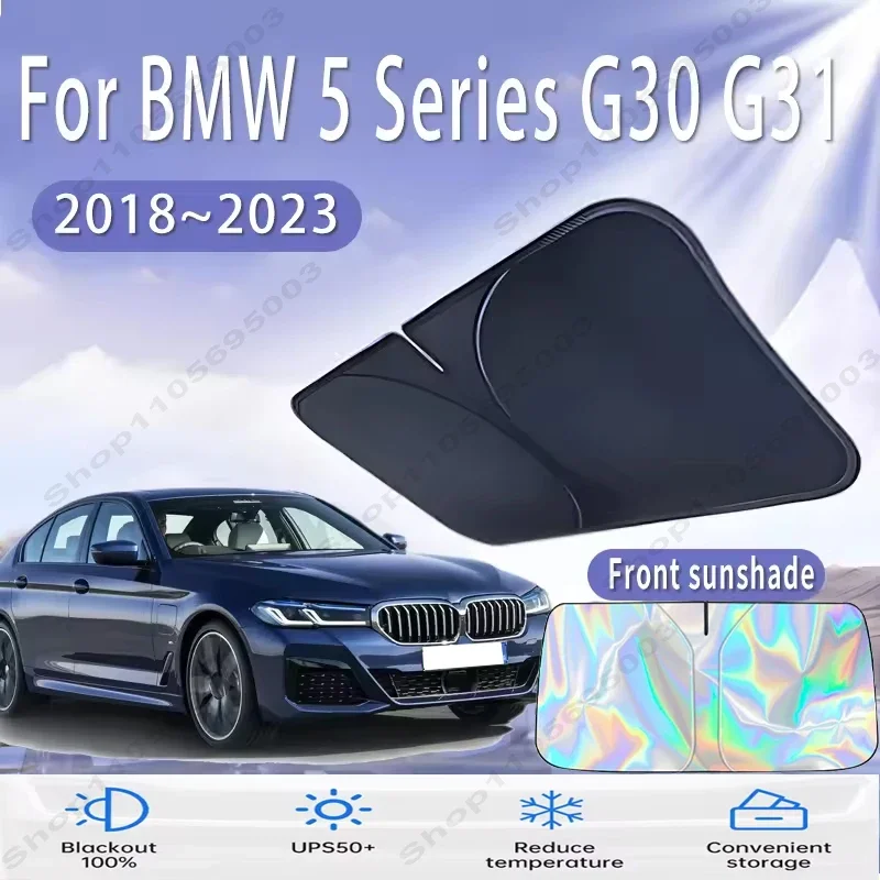 For BMW 5 Series G30 G31 2018~2023 Car Sun Viso Front Window Windshield Sunshade Heat Insulation Summer Sun UV Protection
For BMW 5 Series G30 G31 2018~2023 Car Sun Viso Front Window Windshield Sunshade Heat Insulation Summer Sun UV Protection